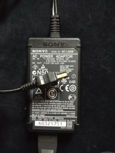 Sony OEM AC-LS5B Cyber-Shot AC Power Adapter Supply Replacement Camera Cord/Plug - Picture 6 of 14