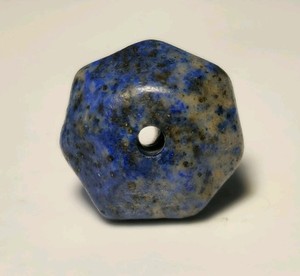 ANCIENT RARE EGYPTIAN LAPIS LAZULI FACETED STONE BEAD
