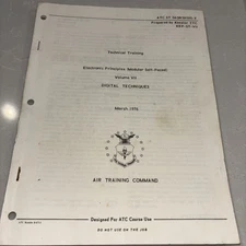 1976 US Air Force Technical Training Study Guide Closed digital techniques