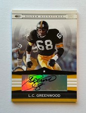 L.C. GREENWOOD 2008 Donruss Playoff Silver Signatures AUTO Steelers Autograph
