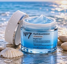 No7 HydraLuminous Hydrating Night Gel Hyaluronic Acid Niacinamide 50 ml