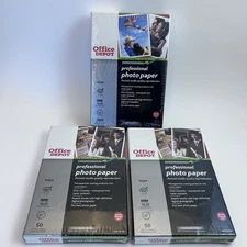 Office Depot Professional Photo Paper 4” x 6” Brilliant Gloss 200 Sheets Lot