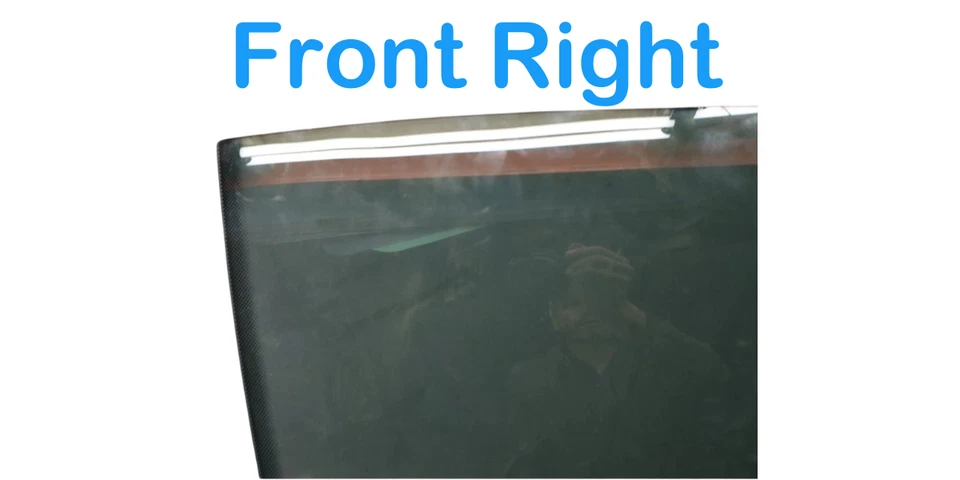 98-03 Mercedes W208 CLK320 CLK430 puerta delantera derecha ventana auto vidrio OEM Foto 3 de 4