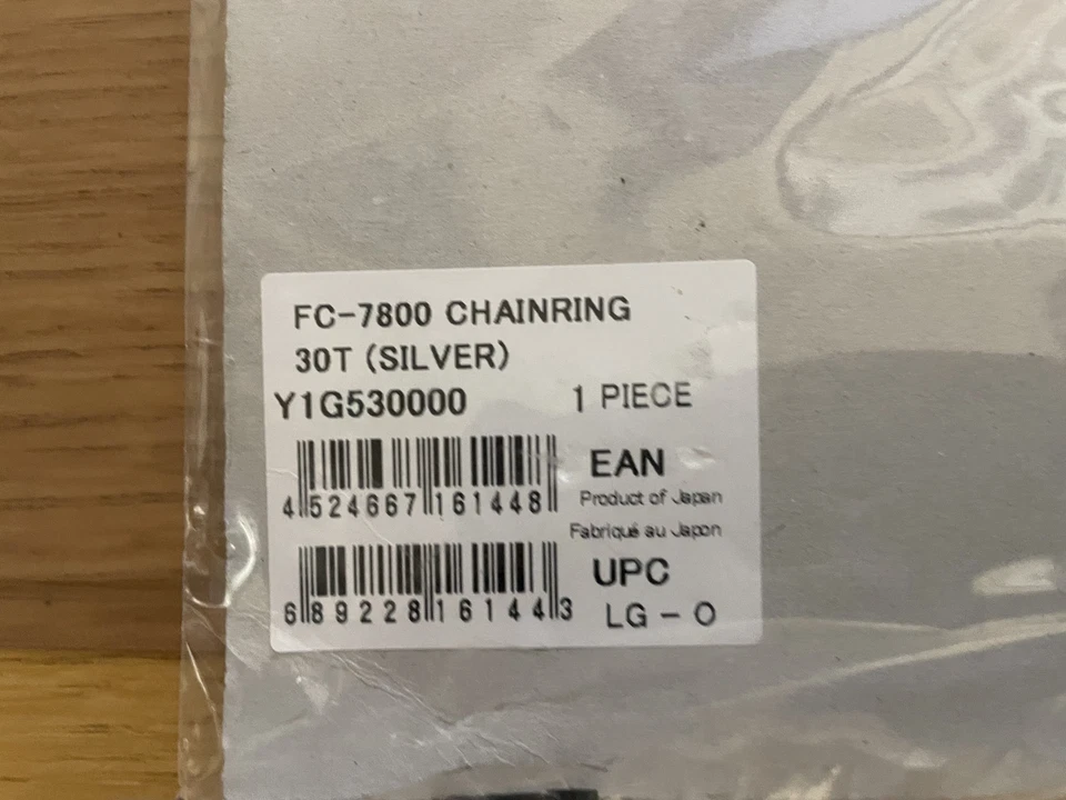 Shimano Dura Ace FC-7800 Chainring 30t (For Triple) 10 speed (92mm BCD) NEW - Image 2 of 2
