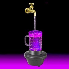 Magic Floating Faucet Water Fountain with LED Lights, EU Plug  Chrismas Gift 