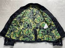 Comme Des Garcons women s Vintage Black Satin Paisley Jacket made in Japan