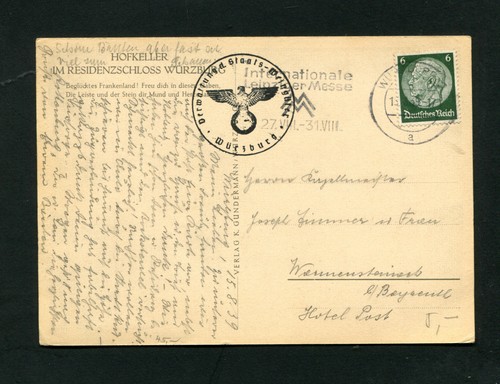 Official Correspondence 1939 - Management The Head of State Weingüter (FP-32)
