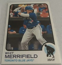 2022 Topps Heritage Baseball Whit Merrifield Toronto Blue Jays base card #575