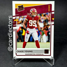 2020 Panini Donruss Football CHASE YOUNG #316 Rated Rookie Canvas SP REDSKINS