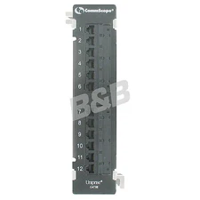 1 Pc Signamax 12458M-C5E 12 Port Mini Wall-Mount Cat5e Networking Patch Panel