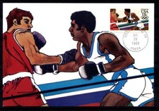 Boxen. Olymp.Sommerspiele 1984, Los Angeles. Maximumkarte. USA 1983