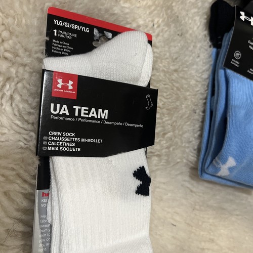 1 UNDER ARMOUR YOUTH SOCKS TEAM & soccer OVER THE CALF-cushioned - Picture 7 of 31