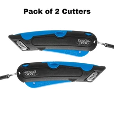Easy Cut Safety Box Cutter Knife Easycut tool for work cutting 1000 Blue
