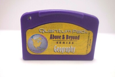 Vintage LeapFrog Quantum Pad Geography Above & Beyond Interactive Game Cartridge