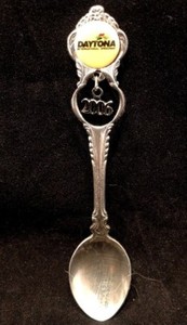 2006 Daytona Speedway Souvenir Silver Plated Collector Charm Spoon