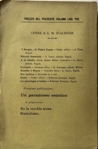 G.M. (GIULIO MASSIMO) SCALINGER AESTHESIS EDIZIONE FORTUNIO 1896 - Picture 2 of 5