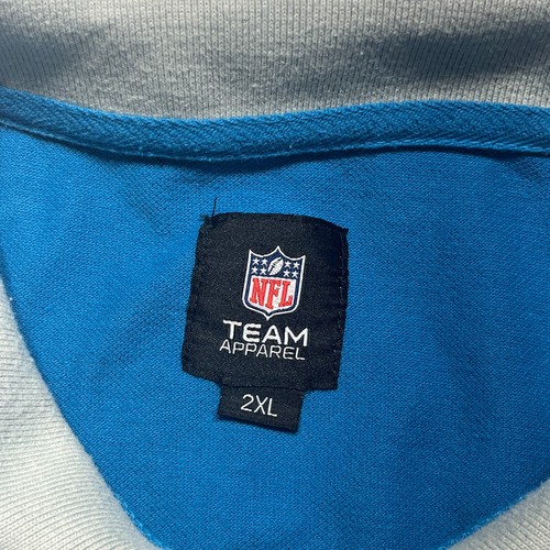 Vintage 90s Detroit Lions Polo Shirt Mens 2XL Blue Embroidered Rugby Football - Picture 5 of 9