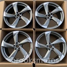 20" ROTATING SATIN GRAY WHEELS RIM FITS 2010-2016 AUDI RS5 20X10 OFFSET27