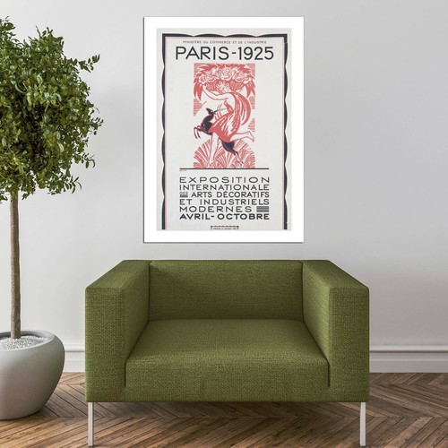 The 1925 Parigi Esposizione Poster Arte Murale Stampa - Picture 9 of 12