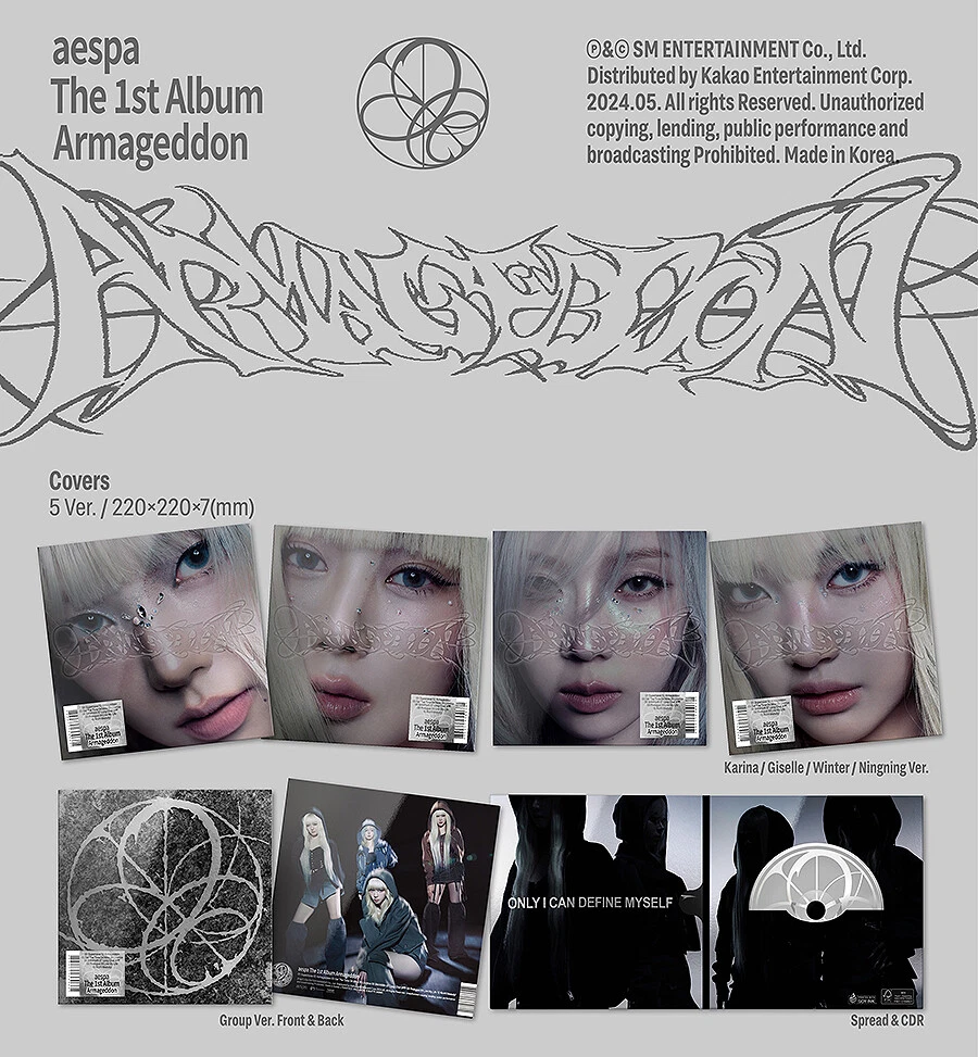 AESPA [ARMAGEDDON] The 1st Album MY POWER Ver/CD+Photo Book+2 Card