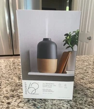 Project 62 Ultrasonic Essential Oil Diffuser black & tan 6.76 floz 6 hr run time