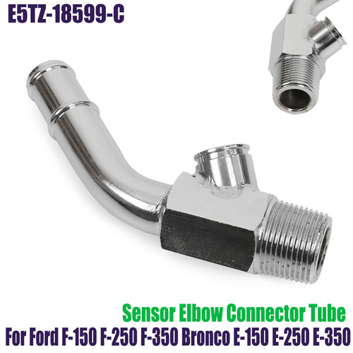 Hot Water Radiator Coolant Temp Sensor Elbow Connector For Ford E5TZ-18599-C US - Picture 10 of 10