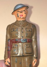 Vintage LEAD Barclay Manoil Toy Figure Male Man Solider with Rifle