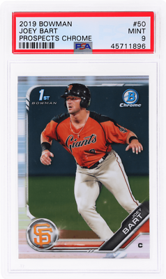2019 Bowman Joey Bart Chrome Prospect #BCP50 PSA 9 | eBay