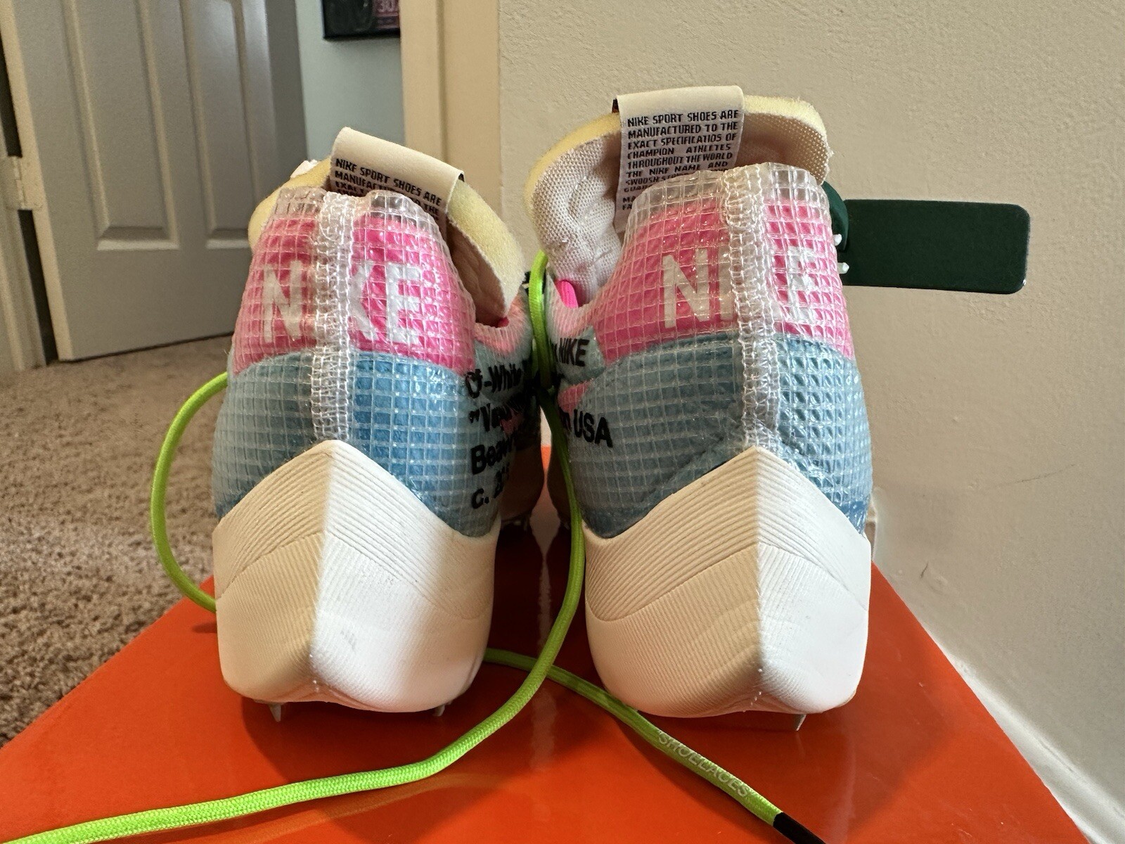 OFF WHITE X NIKE Taglia 6 5 Nike bianco sporco x Vapor Street blu polarizzato