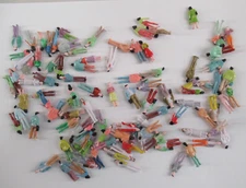100pcs Painted Model Figure Scale 1:100 Standing People - 3mm smaller than HO