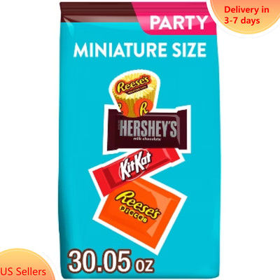 Reese's, Kit Kat,Miniatures Milk Chocolate and Peanut Butter Candy - 30.5oz