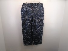 USGI USN US Navy Working Uniform Type II NWU Pants Blue Medium X-Short 116-L