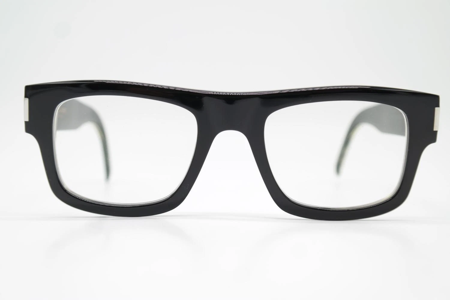 Eyeglasses Saint Laurent SL 574 Black Silver Oval Eyeglasses Frames Eyeglasses New