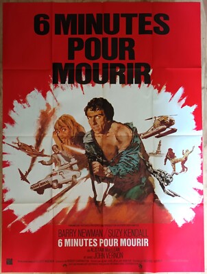 Plakat Kino Film 6 Minuten Für Sterben 120 X 160 CM 1973