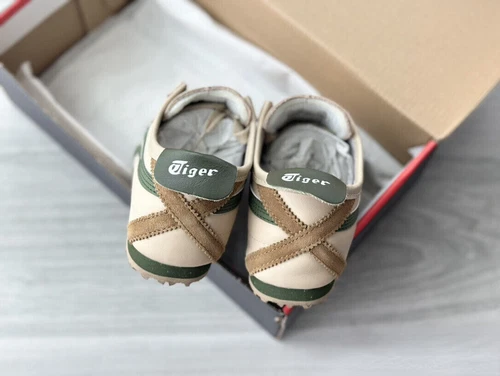 Onitsuka Tiger Mexico 66 stylische klassische beige/grasgrün Unisex Freizeit Sneaker - Bild 8 von 10