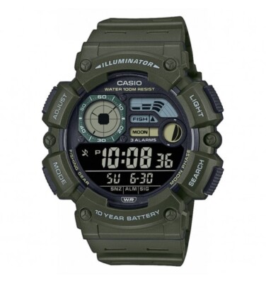 Casio WS-1500H-3BVEF HERREN UHR DIGITAL DUNKELGRÜN 48mm UNTERPREIS