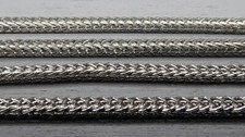 2,2x2mm Fuchsschwanzkette Kette silberfarben basteln DIY 0,5-4m SB 794