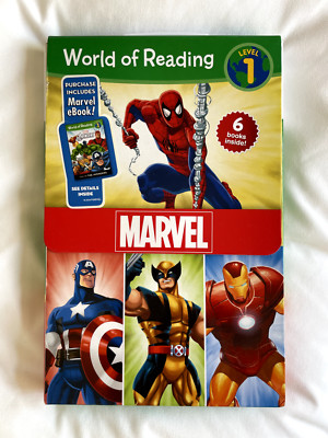 WORLD OF READING MARVEL LEVEL 1 Read Superhero 6 Books PreK Grade