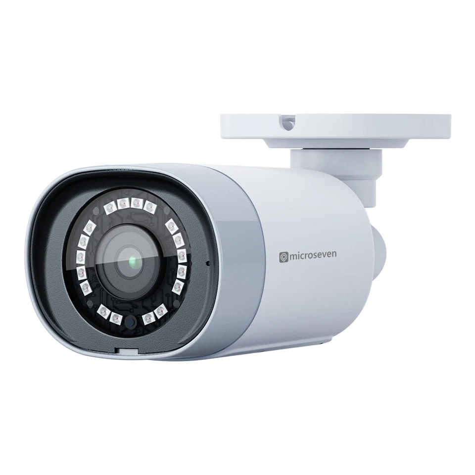 4 Microseven 8MP HD 3840x2160 [PoE] IP Camera 2 Two-Way Audio SD Slot Alexa 150° - Image 3 of 4