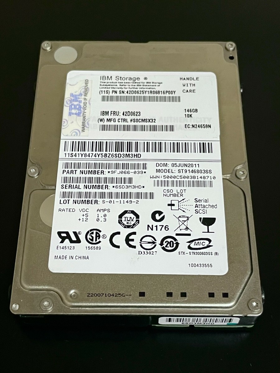 42D0623 IBM 146GB 10K 2.5'' SAS Internal Hard Drive | eBay