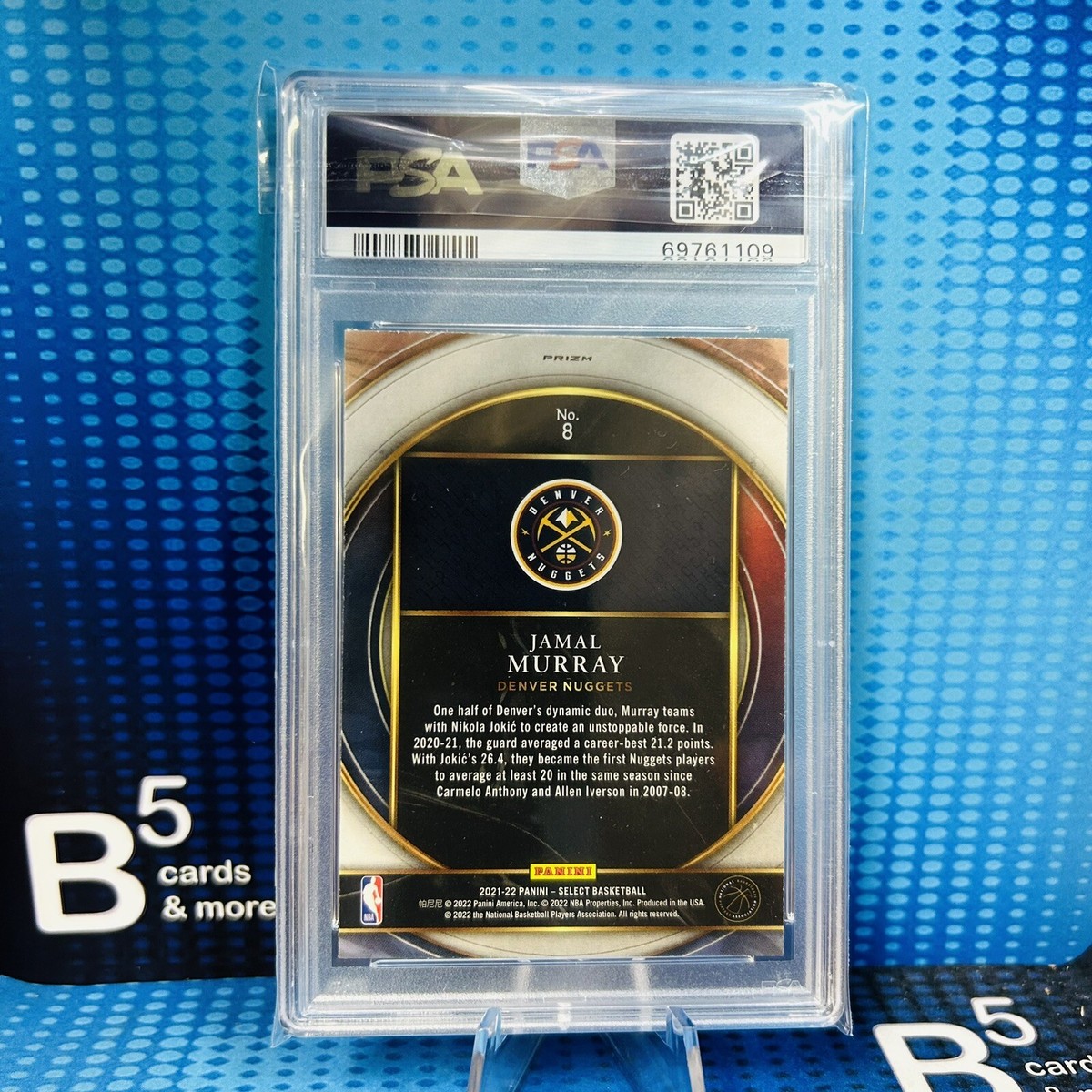 PANINI NBAカード SELECT PRIZM JAMAL MURRAY DENVER NUGGETS 084/299 #4 送料無料 中古 IT1 s-l400.jpg
