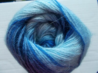 YarnArt Angora Active mohair blend luxury yarn, blue tones, 1 skein, 547 yds