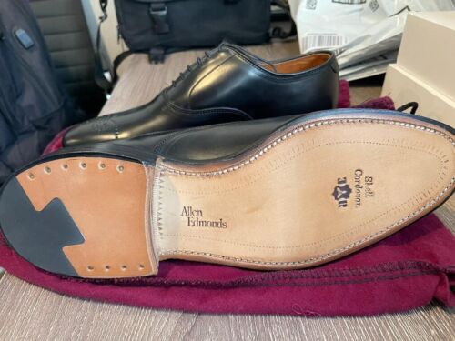 Allen Edmonds Bancroft Oxford SHELL CORDOVAN Handmade Shoes Size 6.5 US 6 UK NEW - Picture 3 of 14