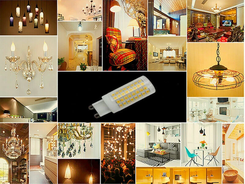 10W LED Bulb G9 E11 E12 E14 E17 BA15D 110V 102LED 2835 Ceramic Light dimmable - Image 4 of 4