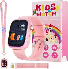 4G Kids Smart Watch, with SIM Card, 47 Exciting Games, Two-Way Calling Feature