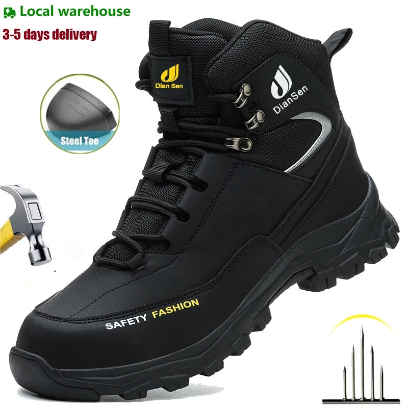 Steel toe boots for men Waterproof Work Boots Safety Indestructible Non Slip