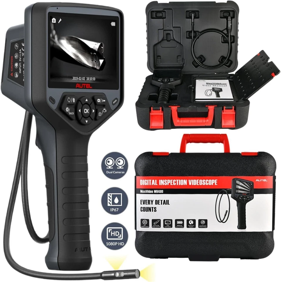 Autel MaxiVideo MV480 Inspection 1080PHD Camera Industrial Endoscope Video Scope - Изображение 2 из 4