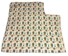 Vintage Disney Winnie the Pooh Piglet Tiger Fabric 40x42 Smiling Ways ZY2