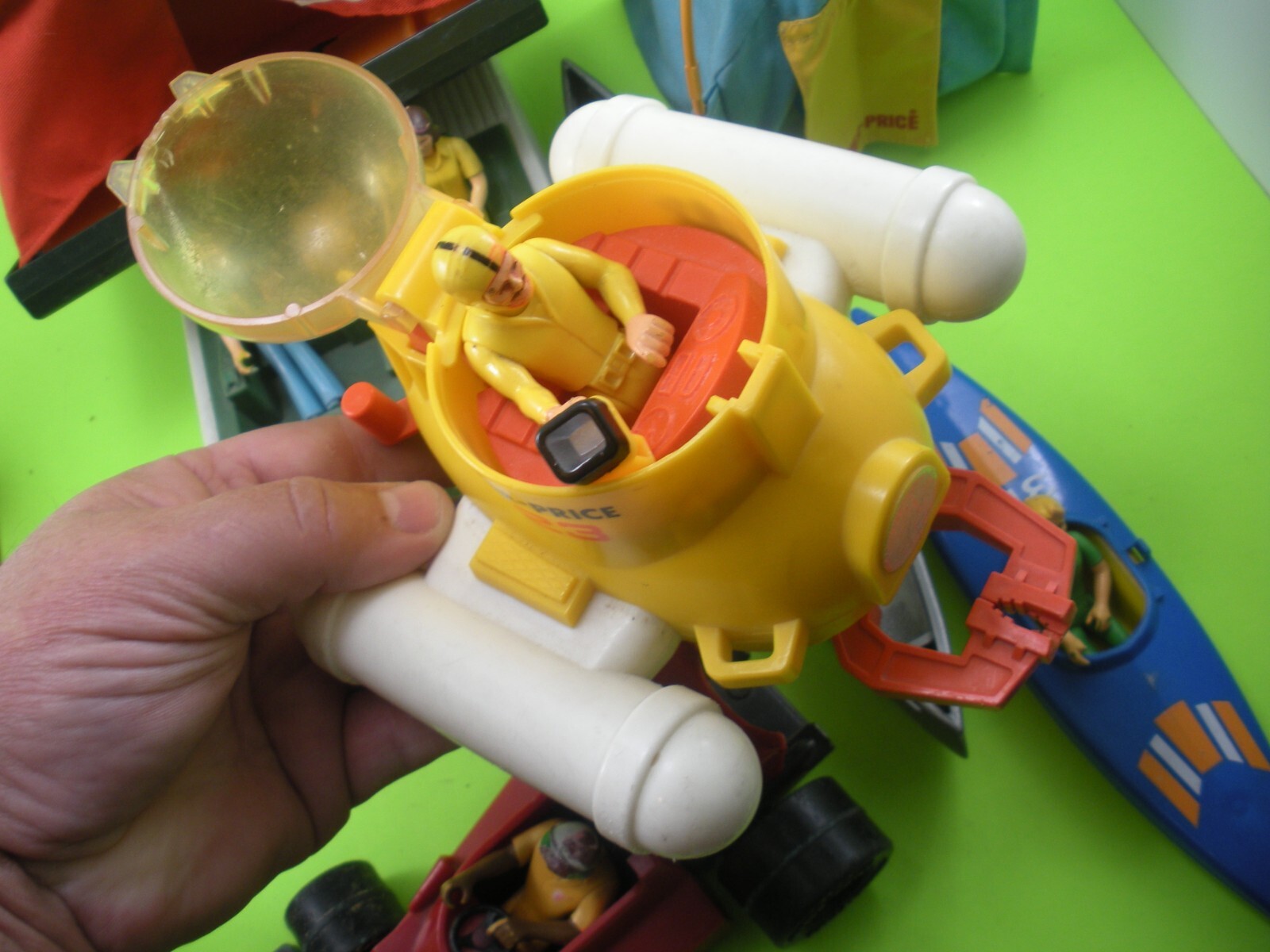 VINTAGE FISHER PRICE TENT CANOES PONTOON CAR SUBMARINE PARTS & PIECES eBay