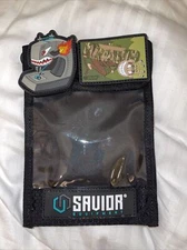 2022 Savior Equipment Badge Holder Lanyard With 2  Patches Las Vegas Shot Show